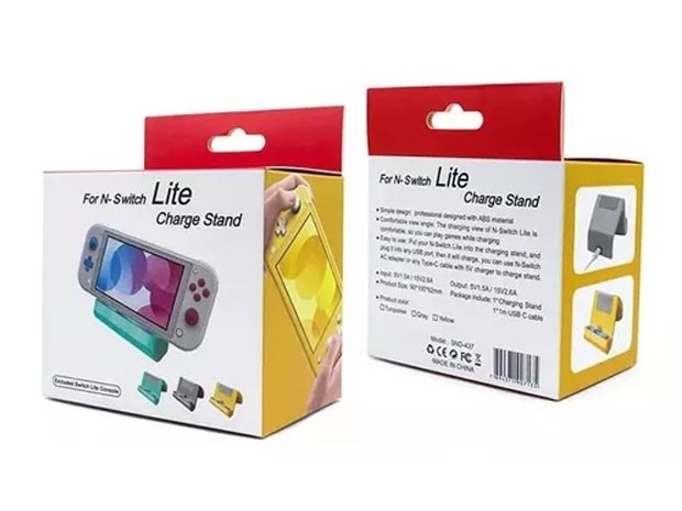 &+ BASE CARGADOR NINTENDO SWITCH LITE SND-437